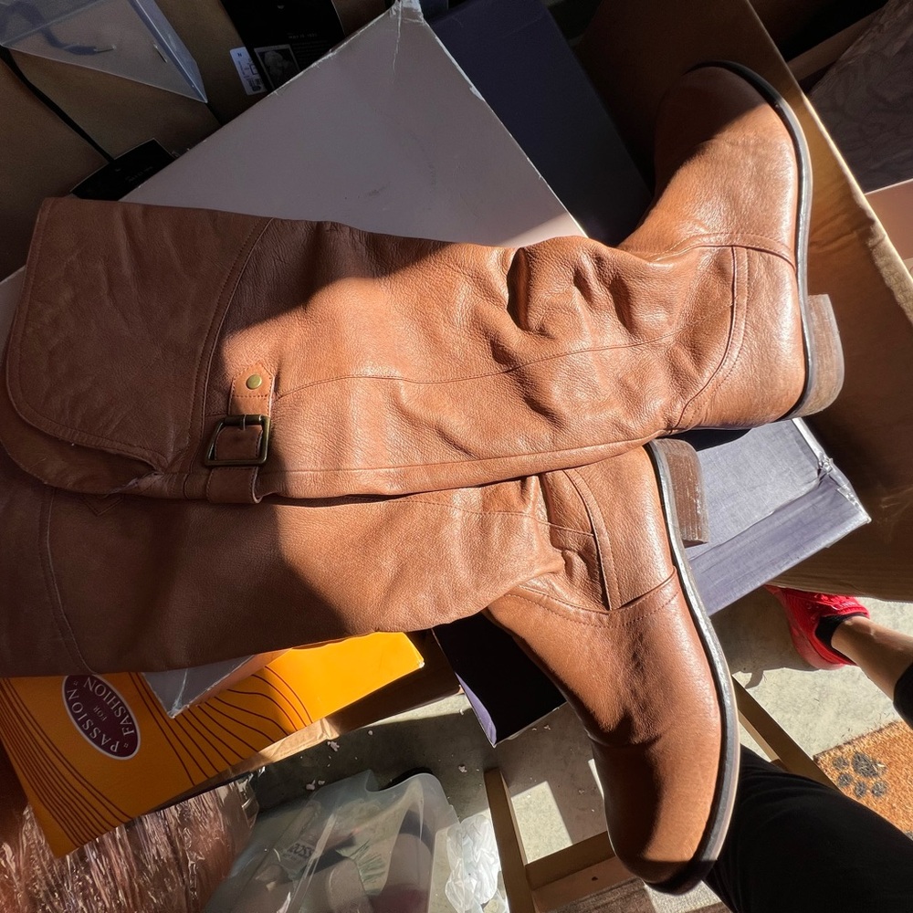 Bakers Brown Leather Heeled Boots